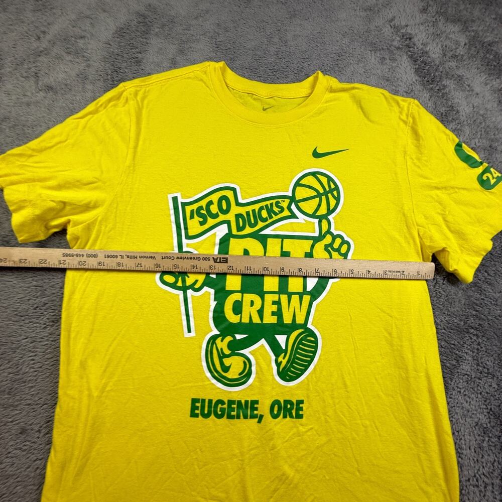 Nike Oregon Ducks Basketball Pit Crew Shirt 2024-2025 Mens L Eugene OR SCO DUCKS - Picture 3 of 4